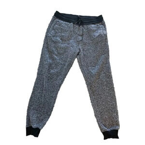 South Pole Joggers Mens Lined Sweatpants Size XL Marled Black Pant